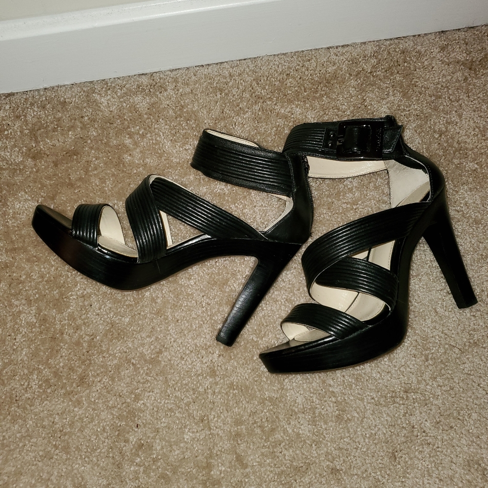 Calvin Klein Black Platform Sandals